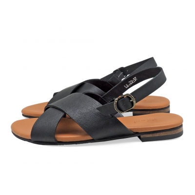 Women Sandals LS-20 Black Sheep Leather